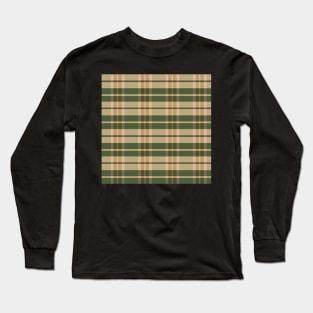 Autumn Aesthetic Daviana 1 Hand Drawn Textured Plaid Pattern Long Sleeve T-Shirt